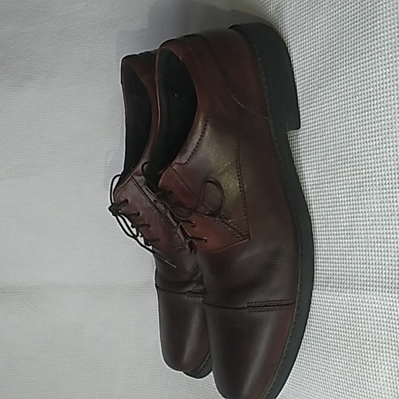 Bostonian Brown Leather Wenham Cap Toe Oxford Derby Shoes Size 11 - Picture 2 of 7